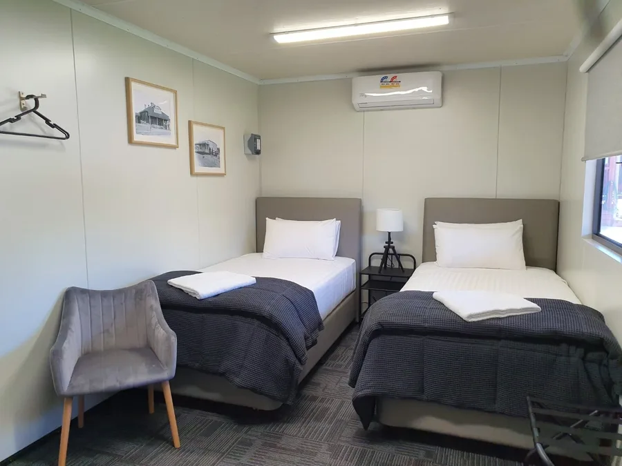 Twin room with two king single beds